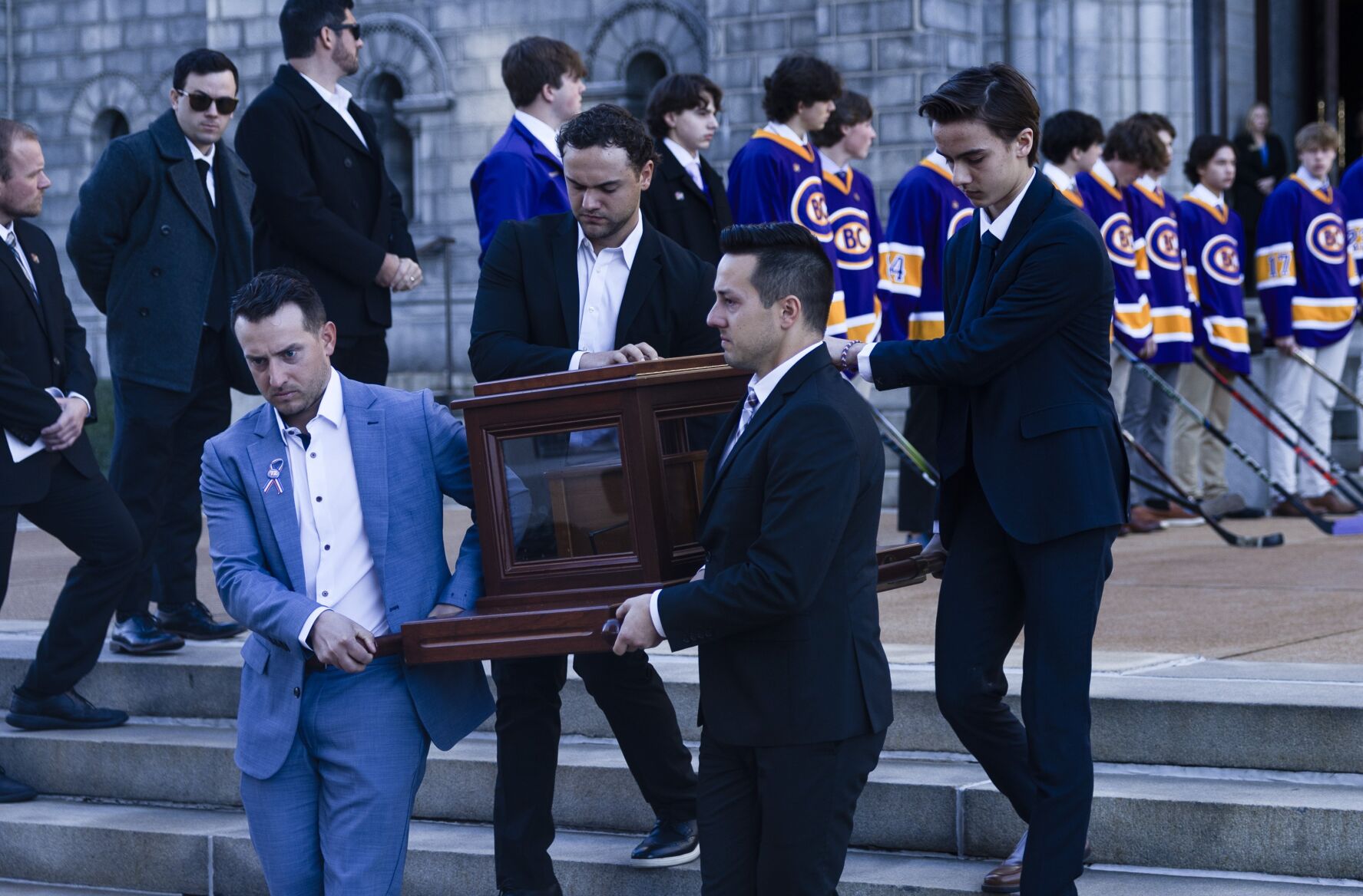 Hundreds gather for Colin Brown's funeral